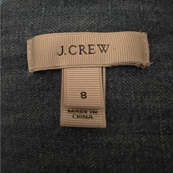 J. Crew Denim Tunic Shirt Dress Long Sleeved Collared 💙 - Picture 5 of 7